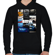PRINTFASHION BMW 4 life - Férfi kapucnis pulóver - Fekete női pulóver, kardigán