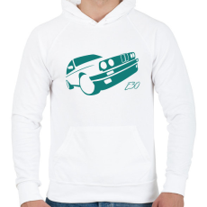 PRINTFASHION Bmw e30 03 - Férfi kapucnis pulóver - Fehér
