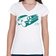 PRINTFASHION Bmw e30 03 - Női V-nyakú póló - Fehér