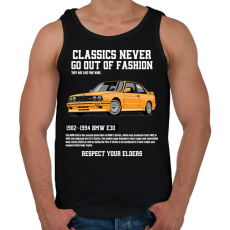 PRINTFASHION Bmw E30 - Férfi atléta - Fekete