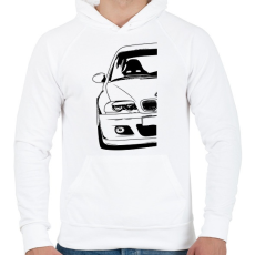 PRINTFASHION BMW E46 - Férfi kapucnis pulóver - Fehér