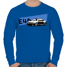 PRINTFASHION BMW e46 - Férfi pulóver - Királykék férfi pulóver, kardigán