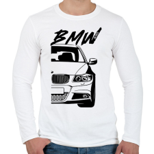 PRINTFASHION BMW - E90 - Férfi hosszú ujjú póló - Fehér férfi póló