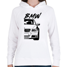 PRINTFASHION BMW - E90 - Női kapucnis pulóver - Fehér