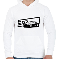 PRINTFASHION Bmw E92 - Férfi kapucnis pulóver - Fehér