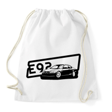 PRINTFASHION Bmw E92 - Sportzsák, Tornazsák - Fehér tornazsák