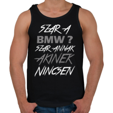 PRINTFASHION BMW - Férfi atléta - Fekete