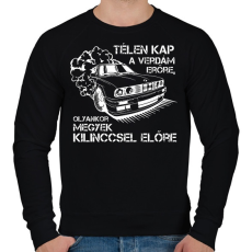 PRINTFASHION BMW for life - Férfi pulóver - Fekete