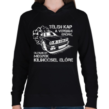 PRINTFASHION BMW for life - Női kapucnis pulóver - Fekete női pulóver, kardigán