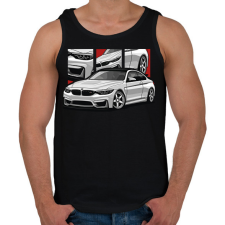 PRINTFASHION BMW illusztráció - Férfi atléta - Fekete atléta, trikó