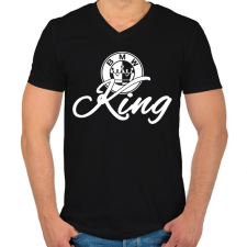 PRINTFASHION BMW KING - Férfi V-nyakú póló - Fekete férfi póló