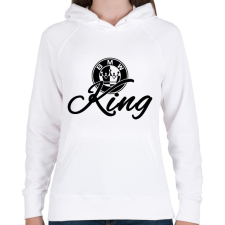 PRINTFASHION BMW KING - Női kapucnis pulóver - Fehér női pulóver, kardigán