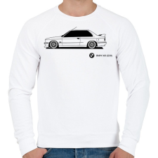 PRINTFASHION BMW M3 - Férfi pulóver - Fehér férfi pulóver, kardigán