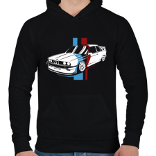 PRINTFASHION BMW M - Férfi kapucnis pulóver - Fekete férfi pulóver, kardigán