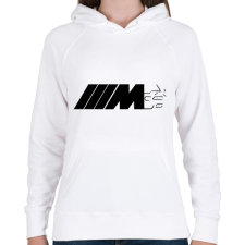 PRINTFASHION BMW ///M - Női kapucnis pulóver - Fehér női pulóver, kardigán