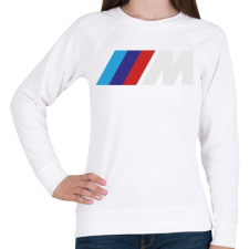 PRINTFASHION BMW M - Női pulóver - Fehér női pulóver, kardigán