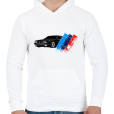 PRINTFASHION BMW M POWER - Férfi kapucnis pulóver - Fehér férfi pulóver, kardigán
