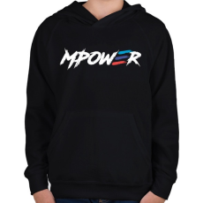 PRINTFASHION BMW M POWER - Gyerek kapucnis pulóver - Fekete