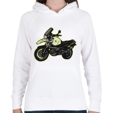 PRINTFASHION BMW r1100 gs - Női kapucnis pulóver - Fehér női pulóver, kardigán