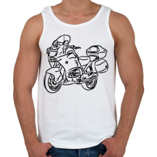 PRINTFASHION BMW R850RT - Férfi atléta - Fehér