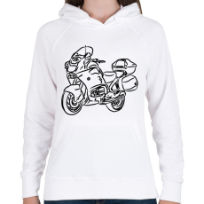 PRINTFASHION BMW R850RT - Női kapucnis pulóver - Fehér