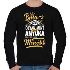 PRINTFASHION BMW-s anyuka - Férfi pulóver - Fekete