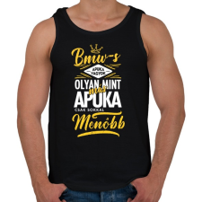 PRINTFASHION BMW-s apuka - Férfi atléta - Fekete atléta, trikó