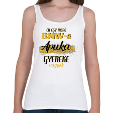 PRINTFASHION BMW-s apuka gyereke - Női atléta - Fehér női trikó