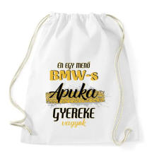 PRINTFASHION BMW-s apuka gyereke - Sportzsák, Tornazsák - Fehér tornazsák