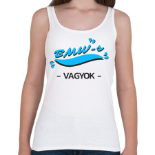 PRINTFASHION BMW-s vagyok autós póló - Női atléta - Fehér női trikó