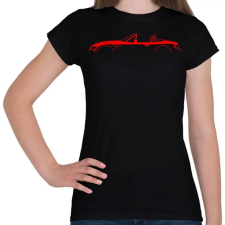 PRINTFASHION BMW Z3 Piros - Női póló - Fekete női póló