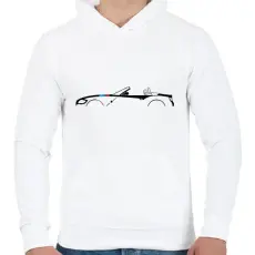 PRINTFASHION BMW Z4 M Fekete - Férfi kapucnis pulóver - Fehér