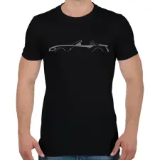 PRINTFASHION BMW Z4 Szürke - Férfi póló - Fekete férfi póló