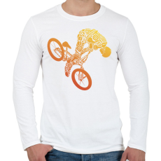 PRINTFASHION BMX - Férfi hosszú ujjú póló - Fehér