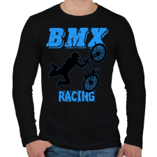 PRINTFASHION Bmx - Férfi hosszú ujjú póló - Fekete férfi póló