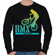 PRINTFASHION Bmx - Férfi pulóver - Fekete férfi pulóver, kardigán