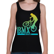 PRINTFASHION Bmx - Női atléta - Fekete női trikó