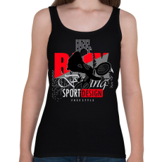 PRINTFASHION Bmx - Női atléta - Fekete