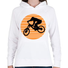 PRINTFASHION bmx - Női kapucnis pulóver - Fehér női pulóver, kardigán