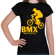PRINTFASHION Bmx - Női póló - Fekete