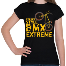 PRINTFASHION Bmx - Női póló - Fekete női póló