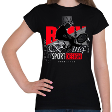 PRINTFASHION Bmx - Női póló - Fekete