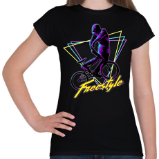 PRINTFASHION Bmx - Női póló - Fekete