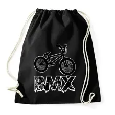 PRINTFASHION Bmx - Sportzsák, Tornazsák - Fekete tornazsák