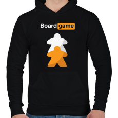 PRINTFASHION Board game - Férfi kapucnis pulóver - Fekete