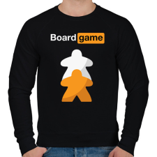 PRINTFASHION Board game - Férfi pulóver - Fekete férfi pulóver, kardigán