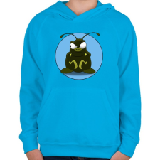 PRINTFASHION BoB - Gyerek kapucnis pulóver - Azúrkék gyerek pulóver, kardigán