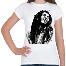 PRINTFASHION Bob Marley - Női póló - Fehér női póló