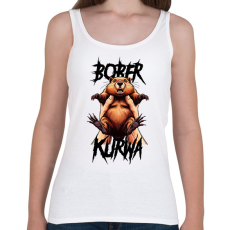 PRINTFASHION Bober Kurwa - Női atléta - Fehér