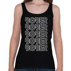 PRINTFASHION Bober meme - Női atléta - Fekete